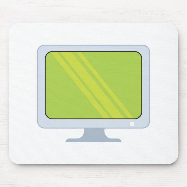 Tapis De Souris conception de moniteur pc à écran plat vectoriel (Devant)