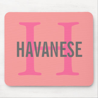 Tapis De Souris Conception de monogramme de race de Havanese