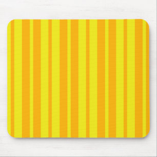 Tapis De Souris Conception de motif à rayures élégantes jaunes 