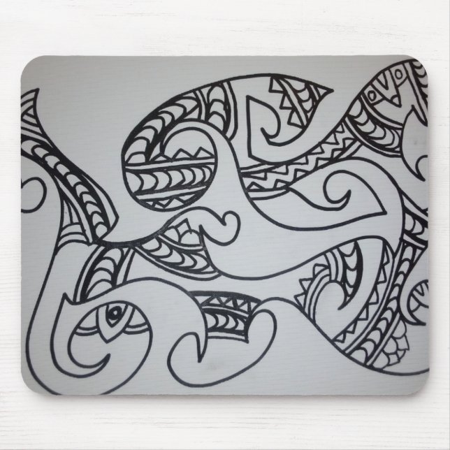 Tapis De Souris conception de motif maori (Devant)
