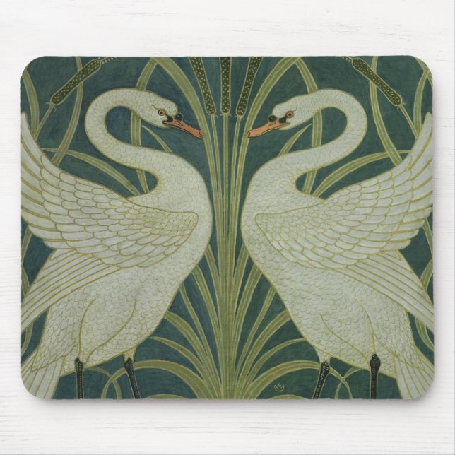 Tapis De Souris Conception de papier peint de "cygne, de (Devant)