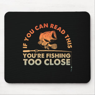 Tapis De Souris Conception de pêche drôle pour hommes femmes enfan