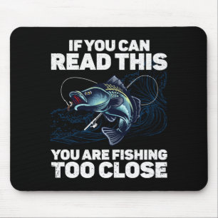 Tapis De Souris Conception de pêche drôle pour hommes femmes enfan