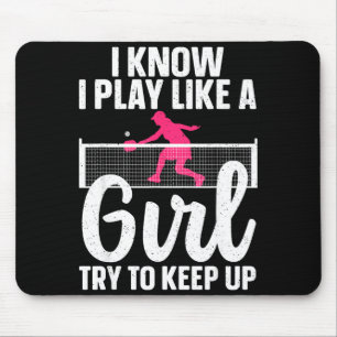 Tapis De Souris Conception de pickleball unique pour les femmes fi