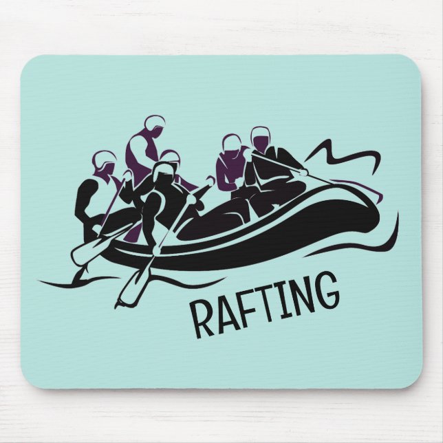 Tapis De Souris Conception de Rafting en eau blanche (Devant)
