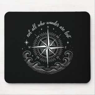 Tapis De Souris Conception de rose des vents nautique avec inspira