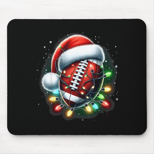 Tapis De Souris Conception de Santa Srts pour hommes garçons footb (Devant)