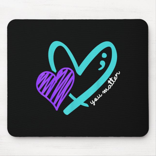 Tapis De Souris Conception de sensibilisation pour ne pas laisser  (Devant)