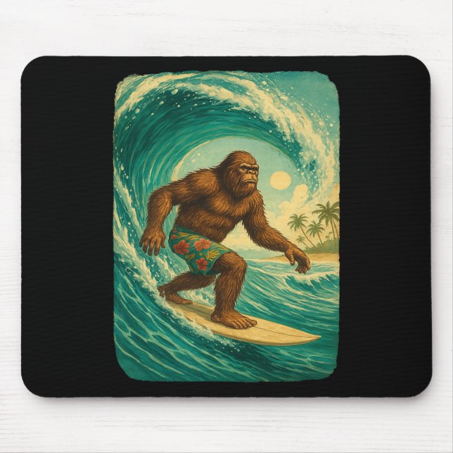 Tapis De Souris Conception de surfeur Hommes Hawaii Surfeur mec Ga (Devant)