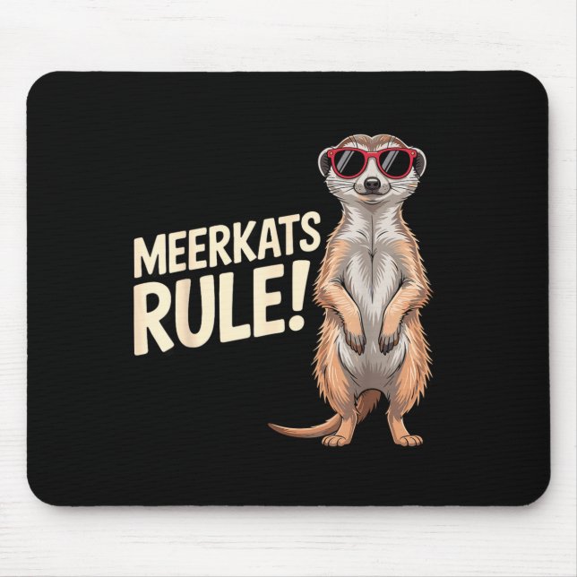 Tapis De Souris Conception de suricate pour hommes femmes enfants  (Devant)