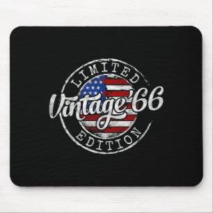 Tapis De Souris Conception de timbre vintage 1966 pour 60e anniver