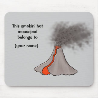 Tapis De Souris Conception de volcan chaud Smokin