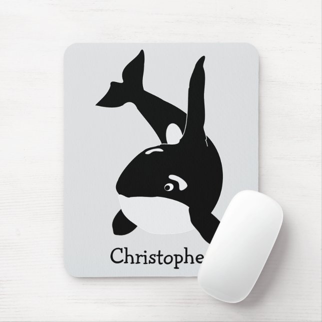 Tapis De Souris Conception d'épaulard (Avec souris)