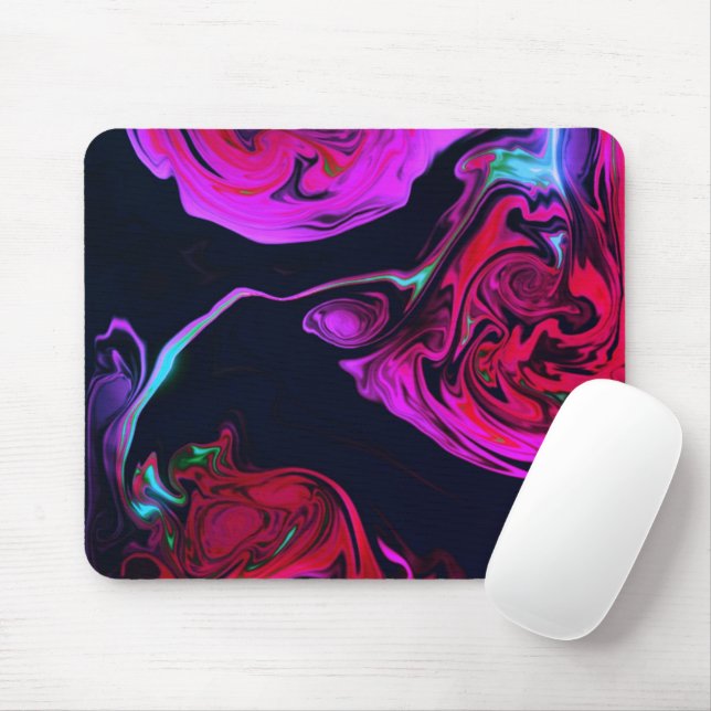 Tapis De Souris Conception des pointes roses (Avec souris)