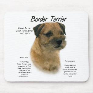 Tapis De Souris Conception d'histoire de Terrier de frontière