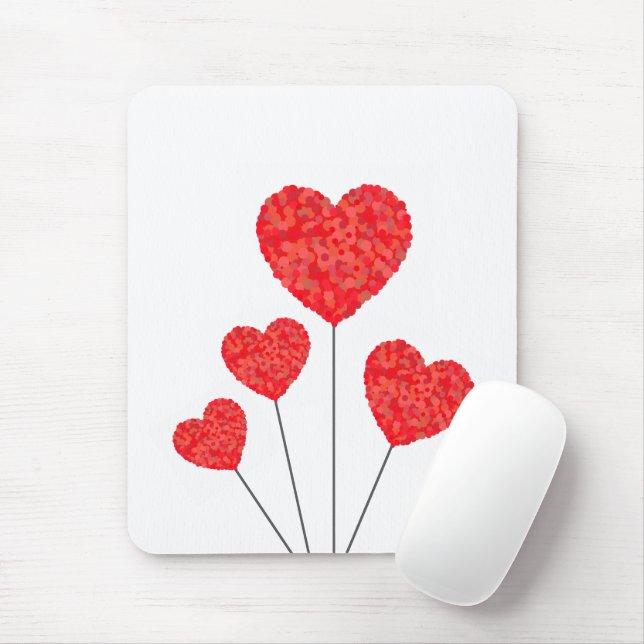Tapis De Souris Conception d'illustration de ballons en forme de c (Avec souris)