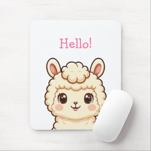 Tapis De Souris Conception d'illustration de lama mignon