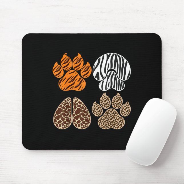 Tapis De Souris Conception d'impression d'animaux mignons Animaux  (Avec souris)