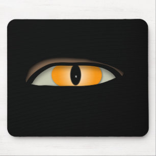 Tapis De Souris Conception d'oeil mauvais