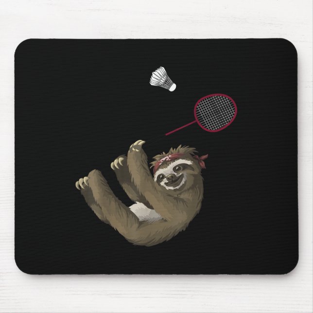 Tapis De Souris Conception drôle de badminton pour joueurs de badm (Devant)