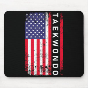 Tapis De Souris Conception drôle de Taekwondo pour hommes femmes T