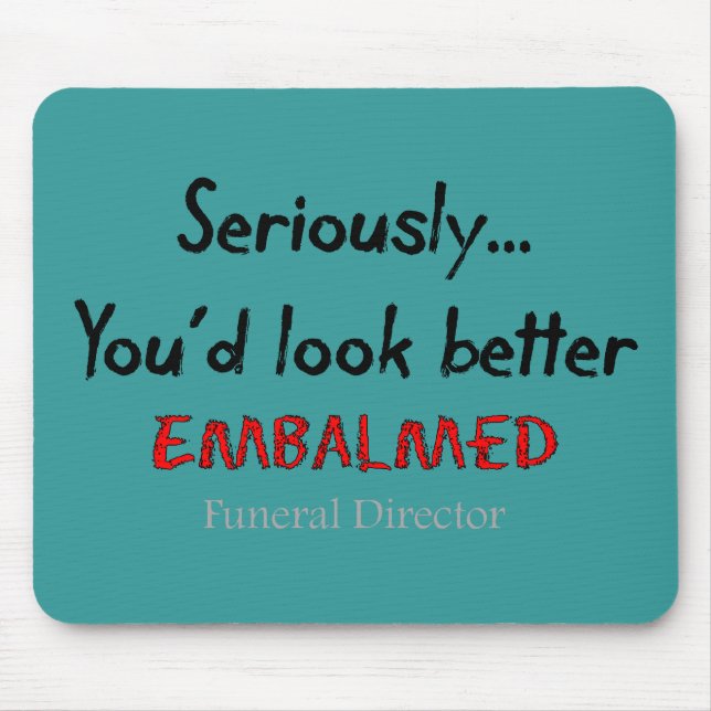 Tapis De Souris Conception drôle d'if de directeur des pompes (Devant)