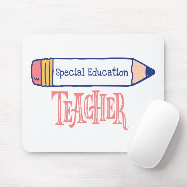 Tapis De Souris Conception du crayon enseignant de l'éducation spé (Avec souris)
