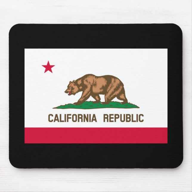 Tapis De Souris Conception du drapeau de l'État de Californie (Devant)