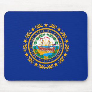 Tapis De Souris Conception du drapeau d'état du New Hampshire