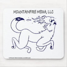 Conception du logo MountainFire Media sur un