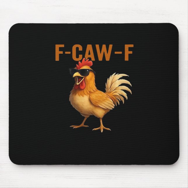 Tapis De Souris Conception esthétique classique de poulet F-Caw-F (Devant)