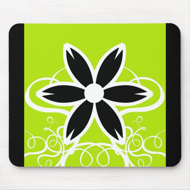 Tapis De Souris Conception florale Mousepad (Devant)