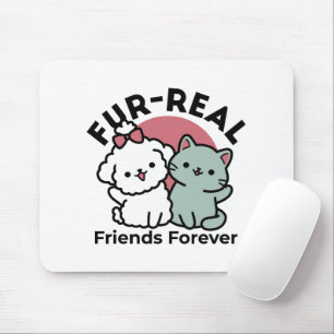 Tapis De Souris Conception "Fur-Real Friends Forever"