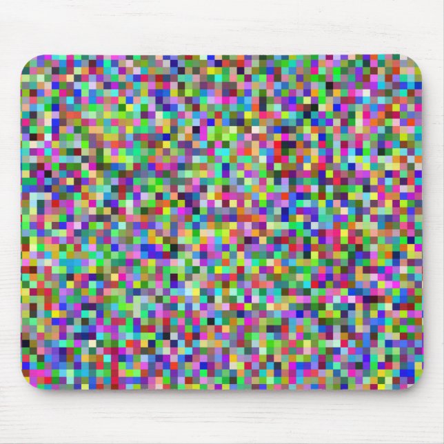 Tapis De Souris conception géométrique colorée (Devant)