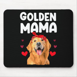 Tapis De Souris Conception Golden Retriever pour maman femmes Gold