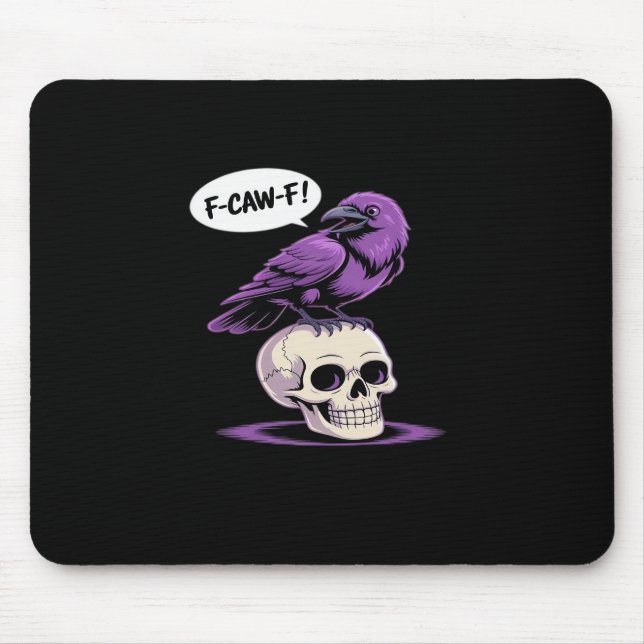Tapis De Souris Conception graphique d'humour d'Halloween crâne de (Devant)