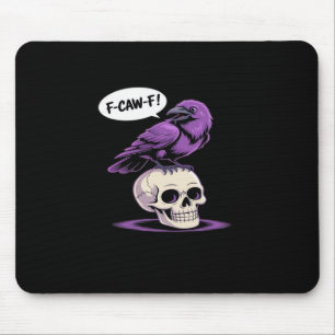 Tapis De Souris Conception graphique d'humour d'Halloween de crâne