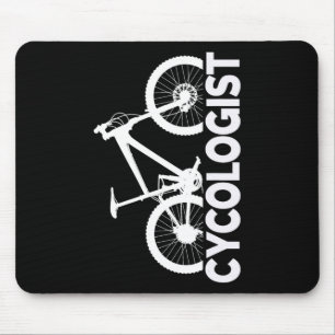 Tapis De Souris Conception Graphique Verticale de Cycologiste de V