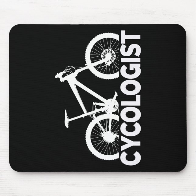 Tapis De Souris Conception Graphique Verticale de Cycologiste de V (Devant)