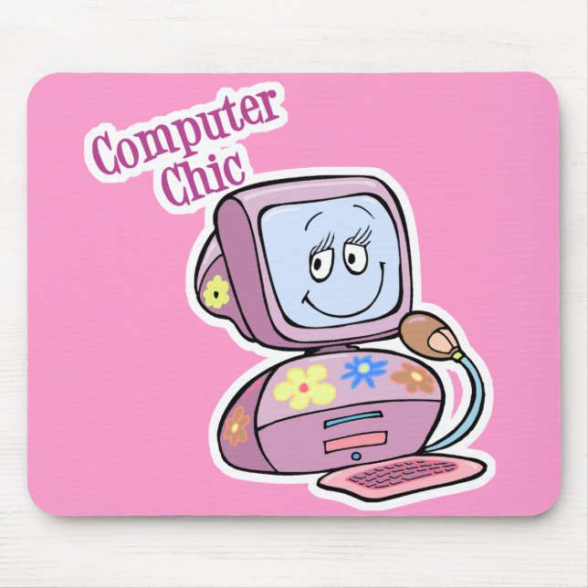 Tapis De Souris Conception Informatique Mignonne et Élégante (Devant)