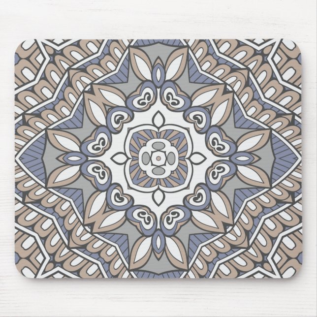 Tapis De Souris Conception Mandala (Devant)