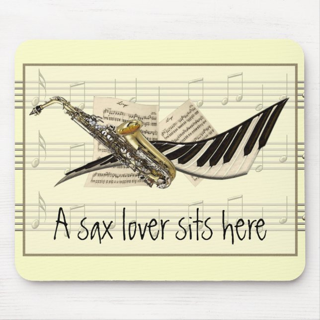 Tapis De Souris Conception Mousepad personnalisable de musique (Devant)