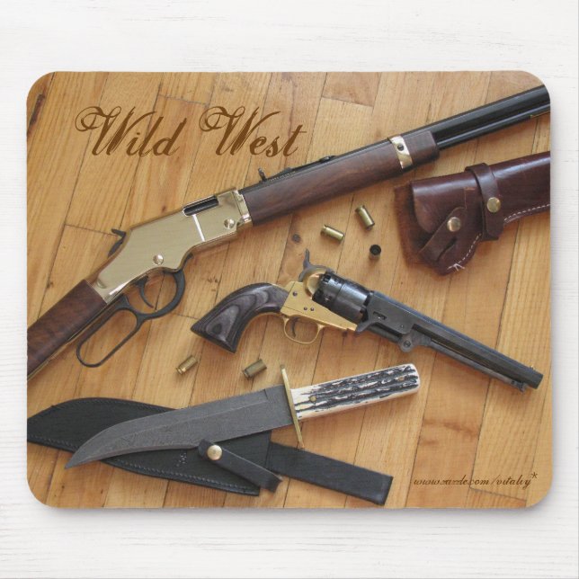 Tapis De Souris Conception occidentale sauvage de mousepad (Devant)