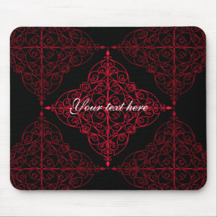 Tapis De Souris Conception ornementale de Noël gothique élégant