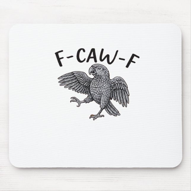 Tapis De Souris Conception propre minimale F Caw F (Devant)
