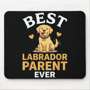 Tapis De Souris conception propriétaire labrador mignon rétro jaun