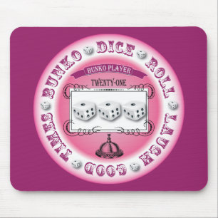 Tapis De Souris Conception ronde vintage de Bunko