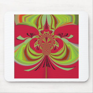 Tapis De Souris Conception rouge et jaune Hakuna Matata