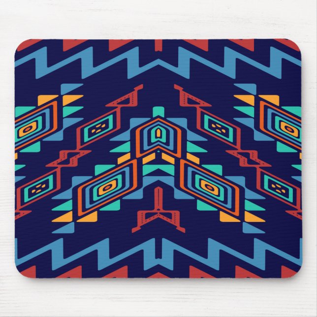 Tapis De Souris Conception tordue d'abrégé sur formes (Devant)