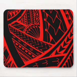 Tapis De Souris Conception tribale Samoane de tatouage avec des